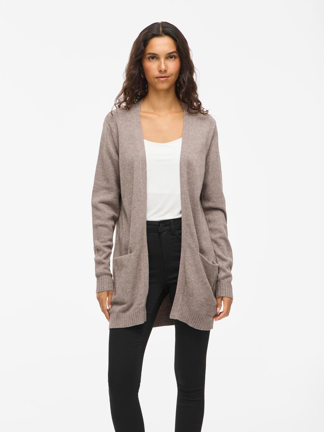 VIRIL Knit Cardigan - Falcon - VERO MODA & VILA Bergvik